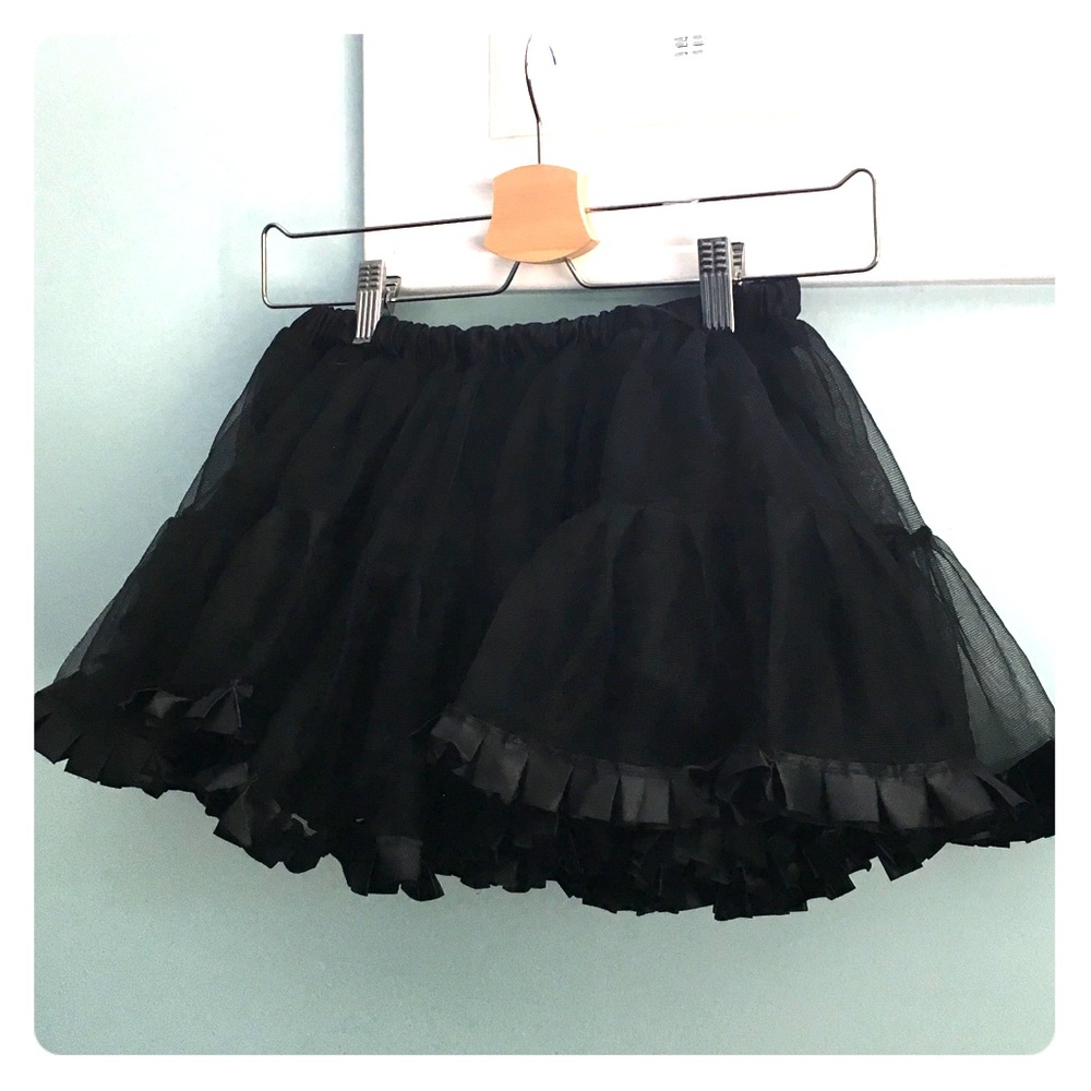 mini black petticoat or underskirt